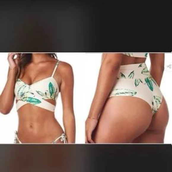 ‼️WOW‼️Montce Mauve Sparkle High Rise Bikini Bottom - S new with tags‼️ - Picture 14 of 16